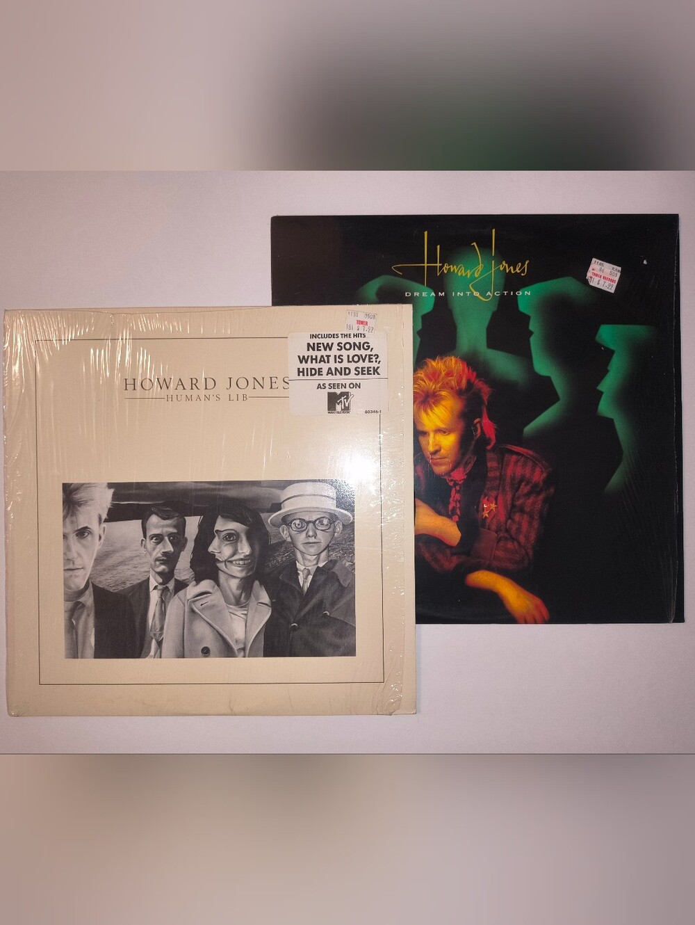 2 Howard Jones Vinyl Records / Dream Into Action & Humans Lib